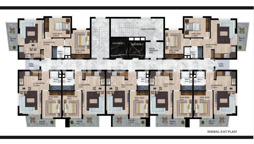 Comfortable Apartments with Facilities in Payallar, Alanya Plan - 13