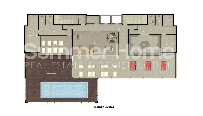 Chic and well-designed apartment complex in Avsallar, Alanya Plan - 32