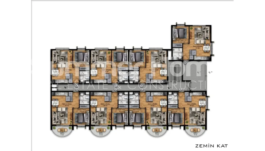 آپارتمان های خوش طراحی و شیک در منطقه آوسالار، آلانیا طرح - 27