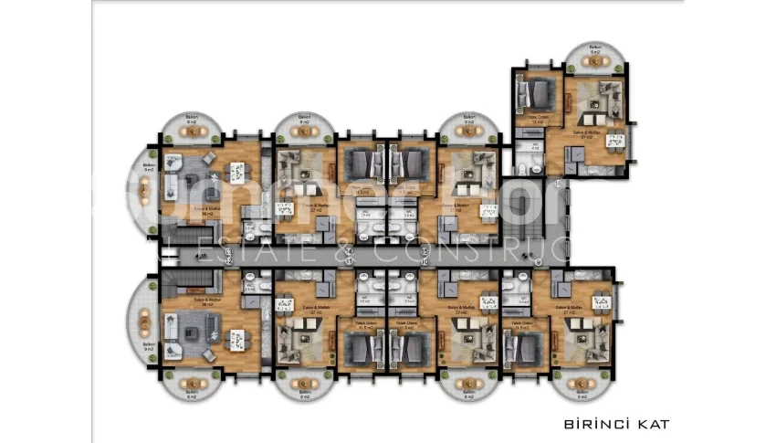 آپارتمان های خوش طراحی و شیک در منطقه آوسالار، آلانیا طرح - 28