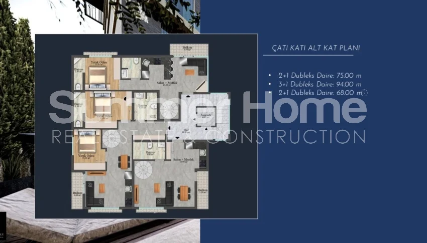 Stunning apartments located in the centre of Alanya Plan - 11