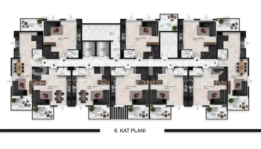 Highly chic and stylish apartments in Demirtas, Alanya Plan - 69