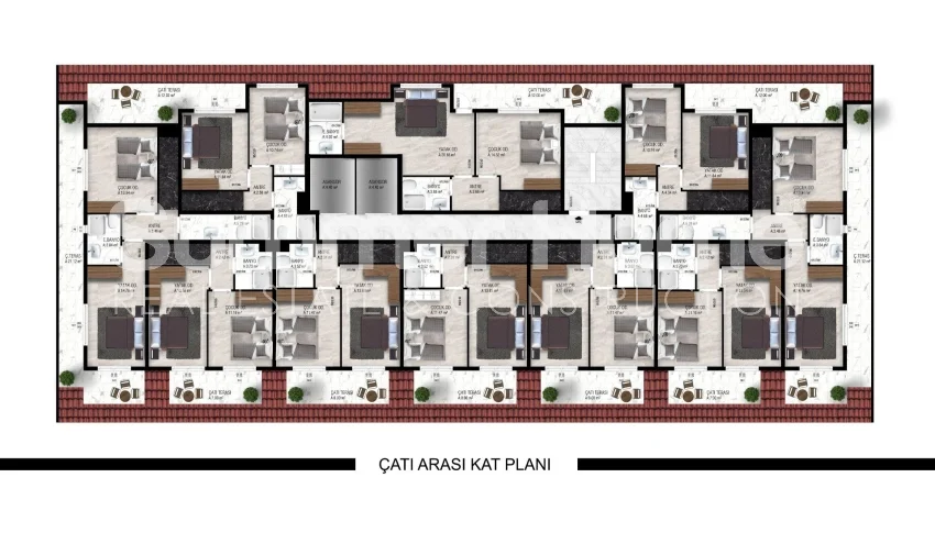 Highly chic and stylish apartments in Demirtas, Alanya Plan - 70