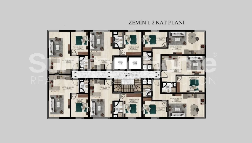 One-bedroomed apartments located in the centre of Alanya Plan - 26