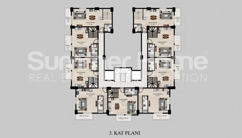 Stylish and spacious apartments in Konakli, Alanya Plan - 34