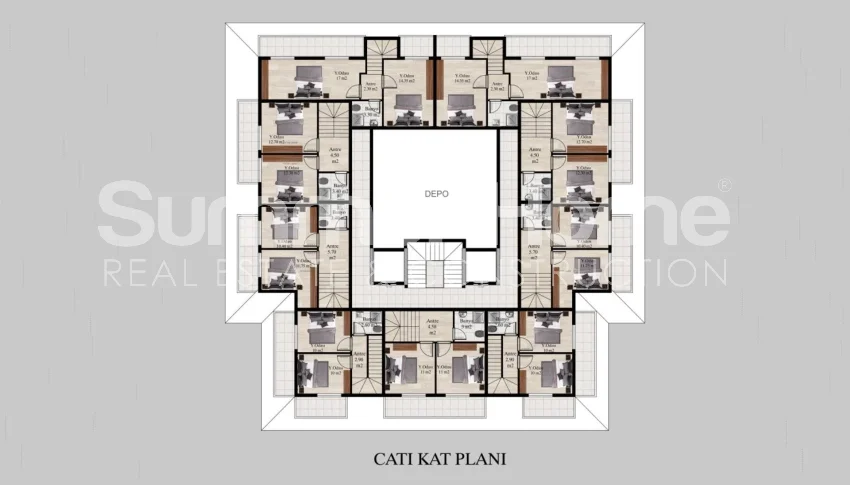 Stylish and spacious apartments in Konakli, Alanya Plan - 35