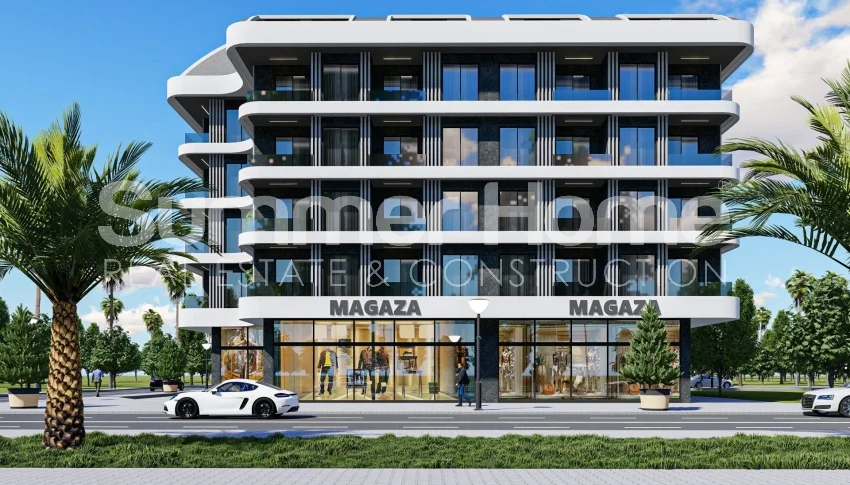 Antalya Gazipaşa'da şık tasarımlı daireler