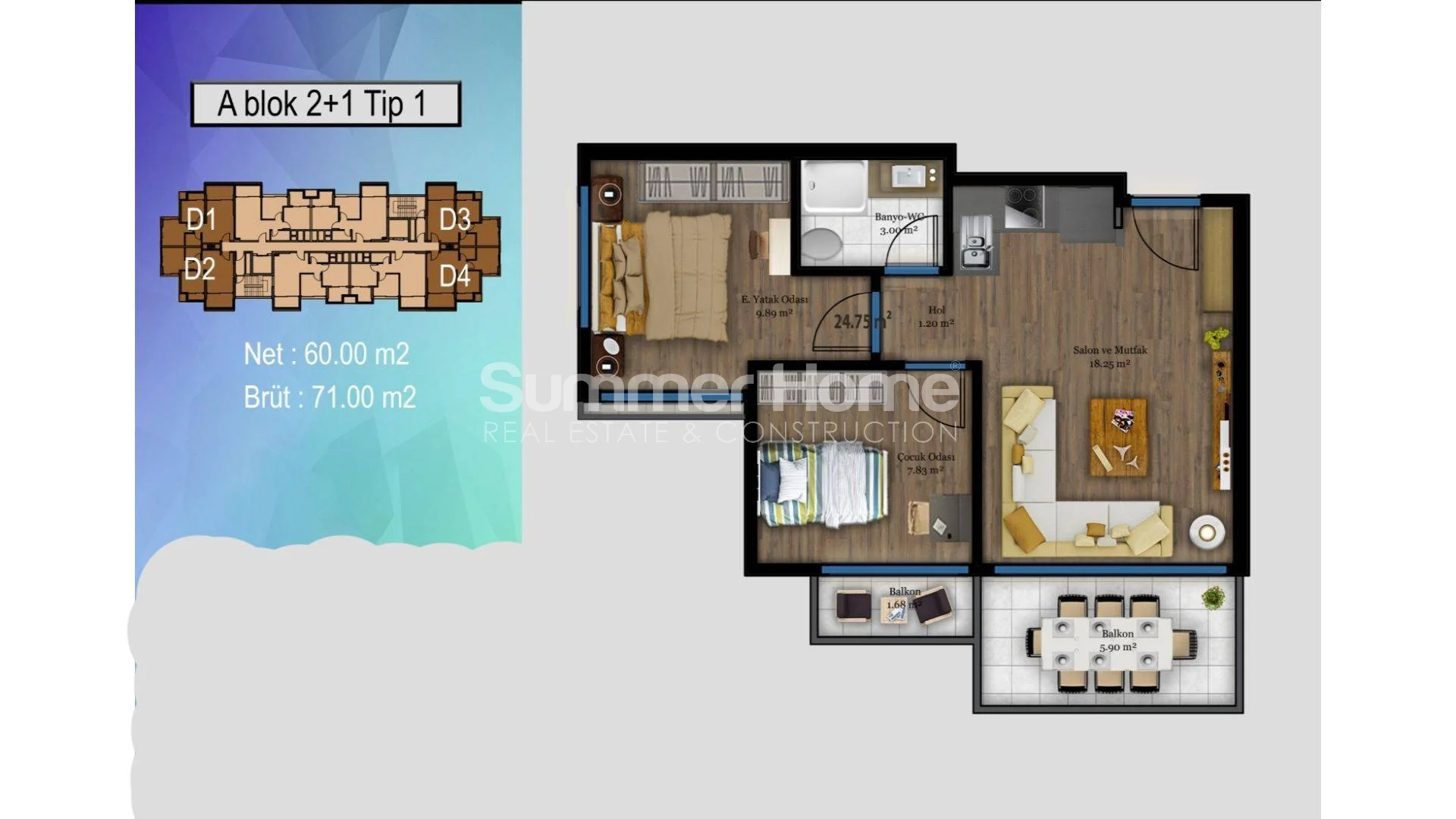 Stylish apartments close to the beach in Mezitli, Mersin Plan - 39