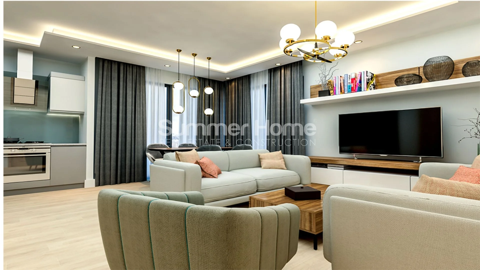 Stylish apartments conveniently located in Mezitli, Mersin Interior - 11