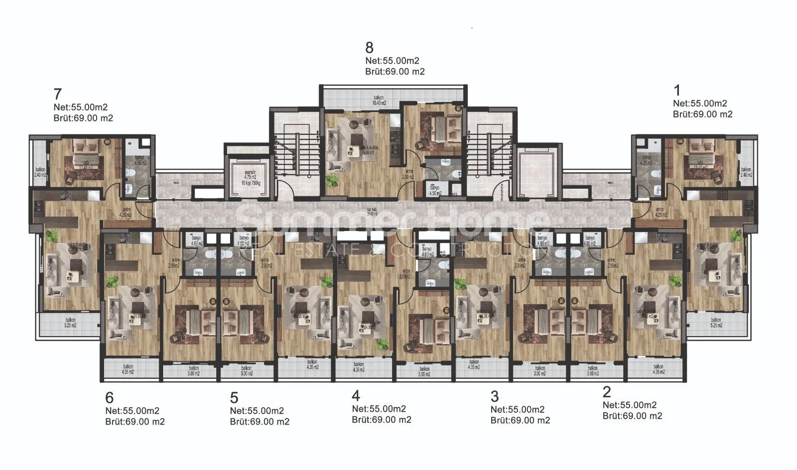 Stylishly modern apartments located in Erdemli, Mersin Plan - 36