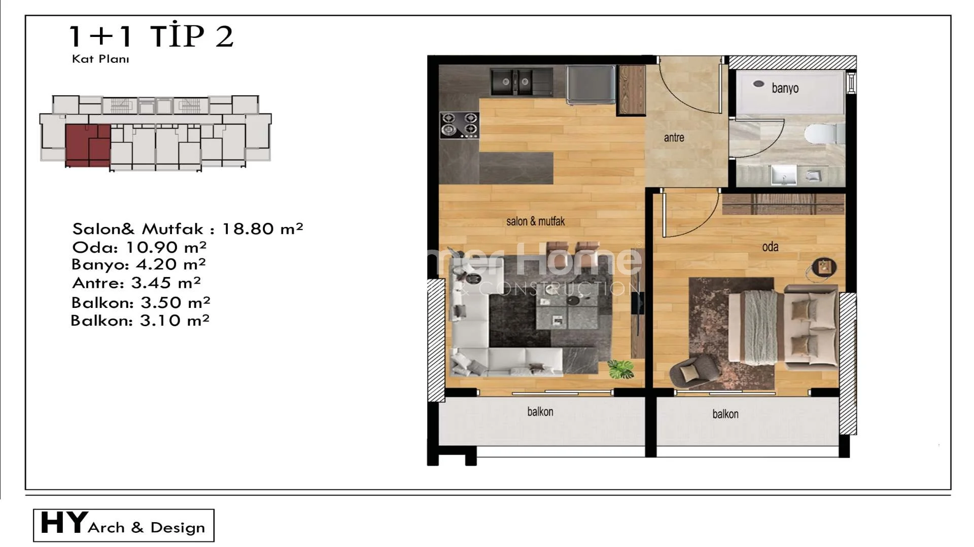 Stylishly elegant apartments located in Mezitli, Mersin Plan - 33