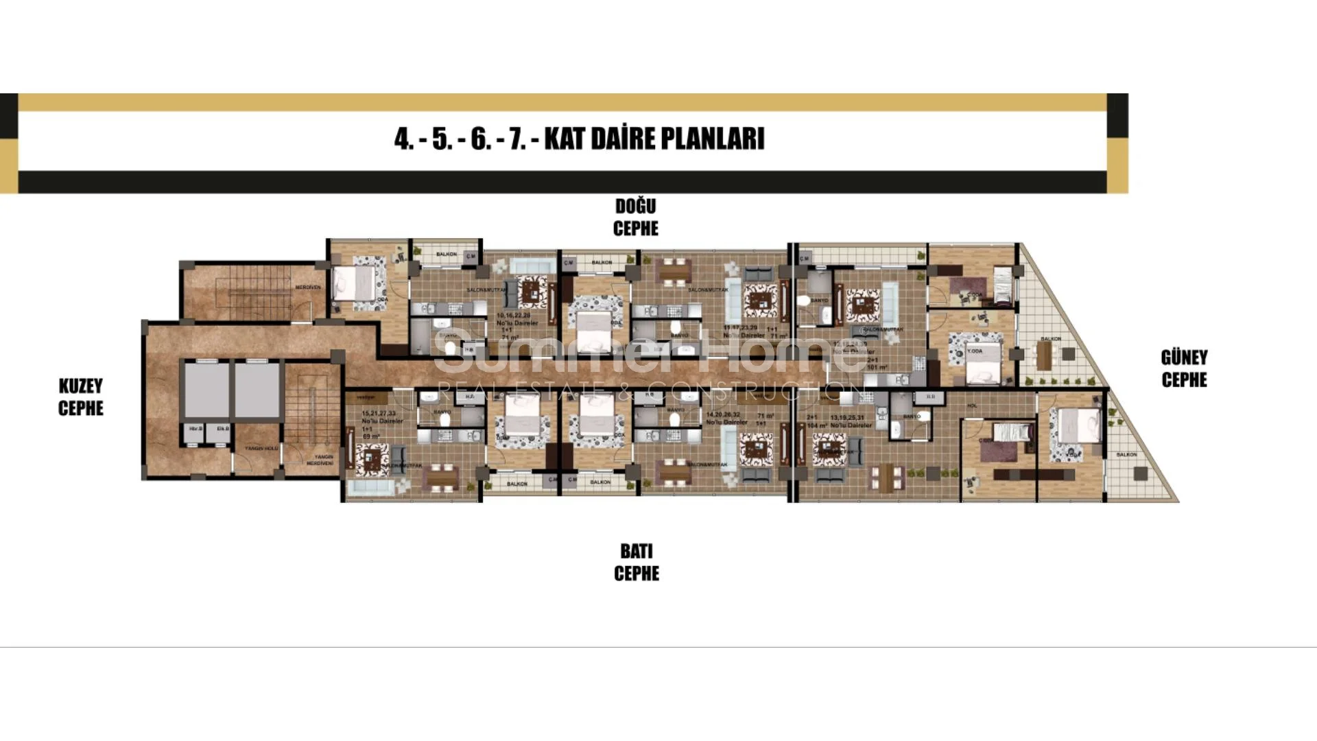 New Luxury Apartments Close to the Beach in Mezitli, Mersin Plan - 13