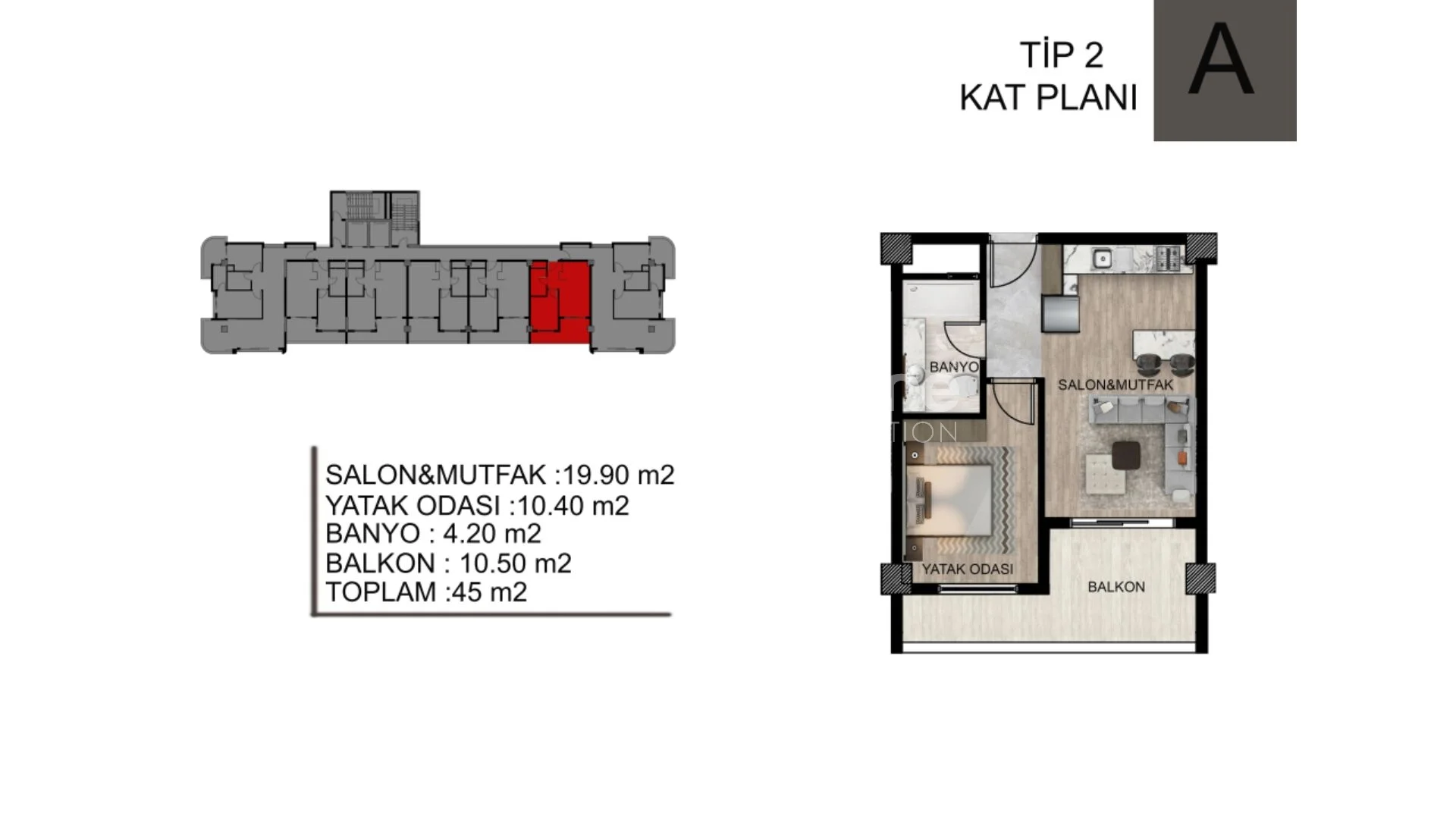 Affordable residential housing located in Mezitli Mersin Plan - 50