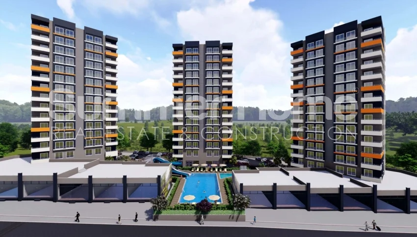 Apartamente moderne të vendosura në qendër në Mezitli, Mersin