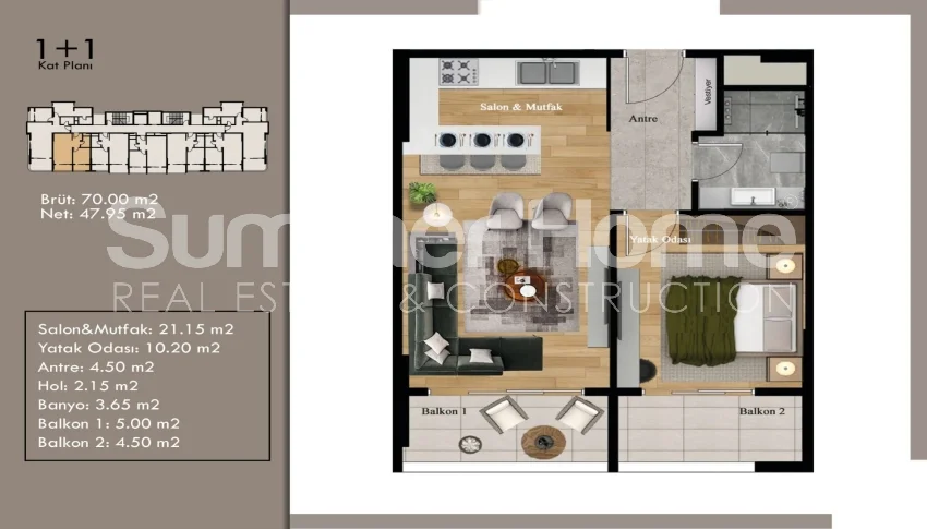 Charming Apartments at Reasonable Prices in Erdemli, Mersin Plan - 11