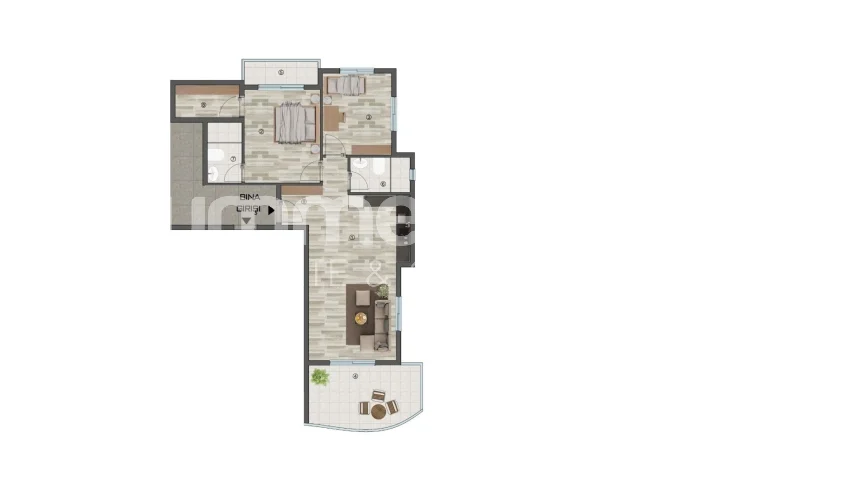 One and Two-Bedroom Apartments on Seaside in Erdemli, Mersin Plan - 35