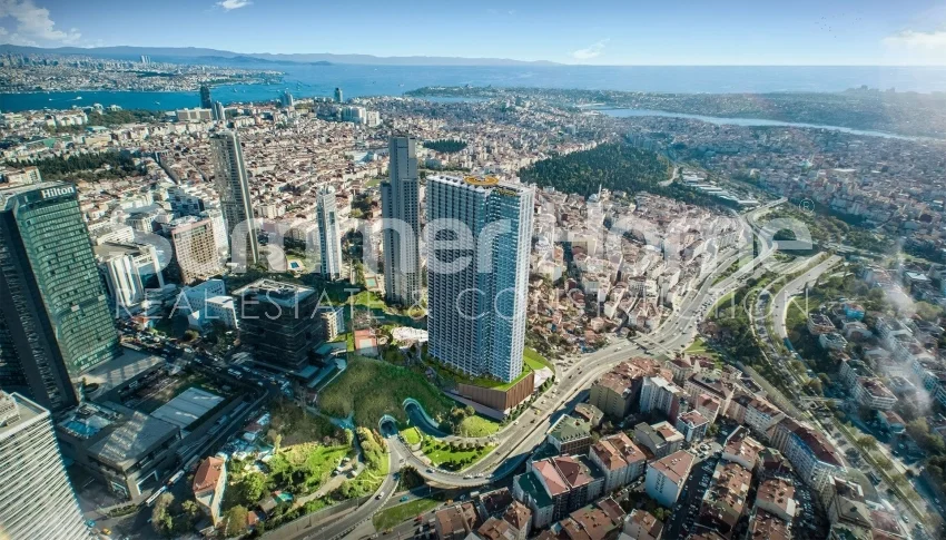 Moderne lejligheder i Sisli, Istanbul og færdiggjort i 2019