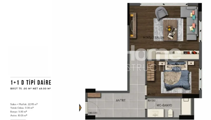 Deluxe apartments centrally located in Kagithane, Istanbul Plan - 41