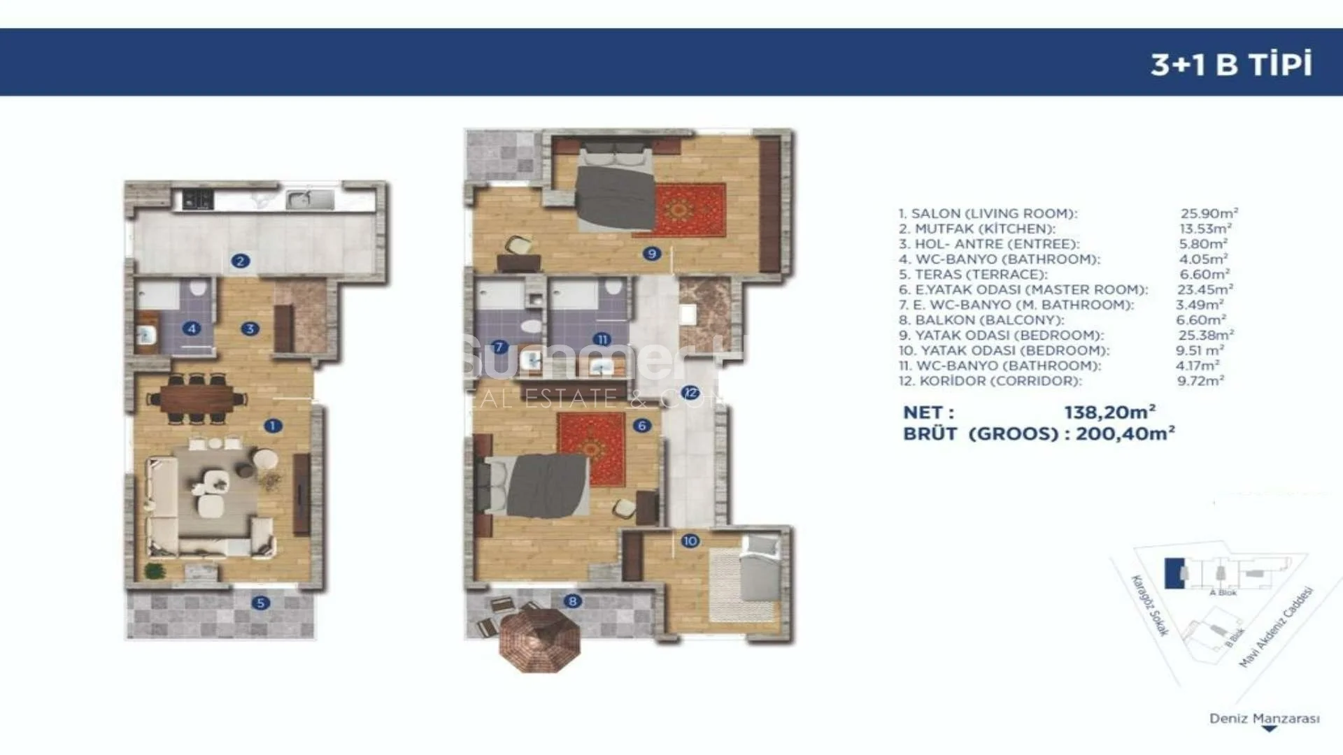 Modern Apartments For Sale in Beylikduzu Plan - 8