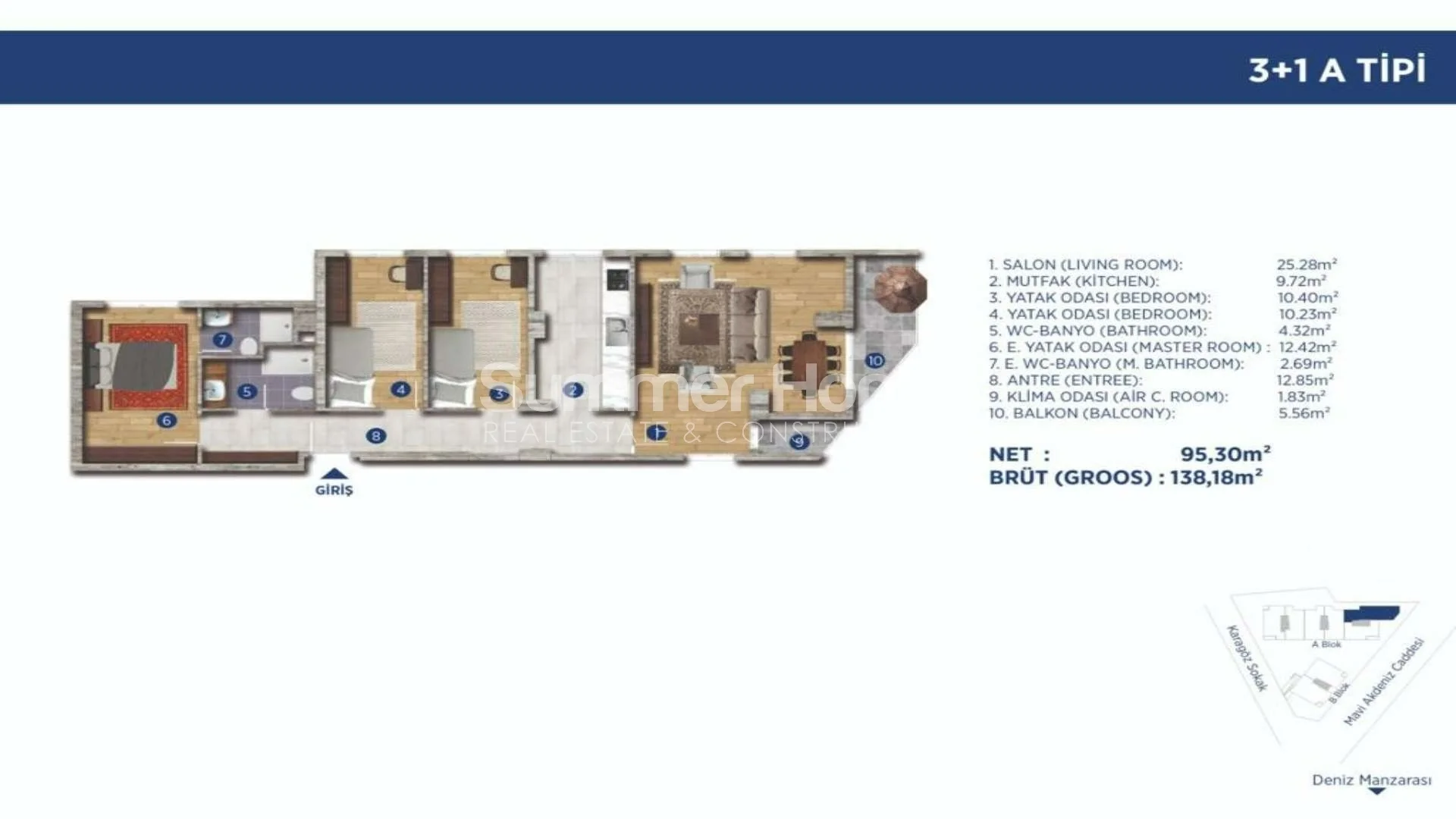 Modern Apartments For Sale in Beylikduzu Plan - 12