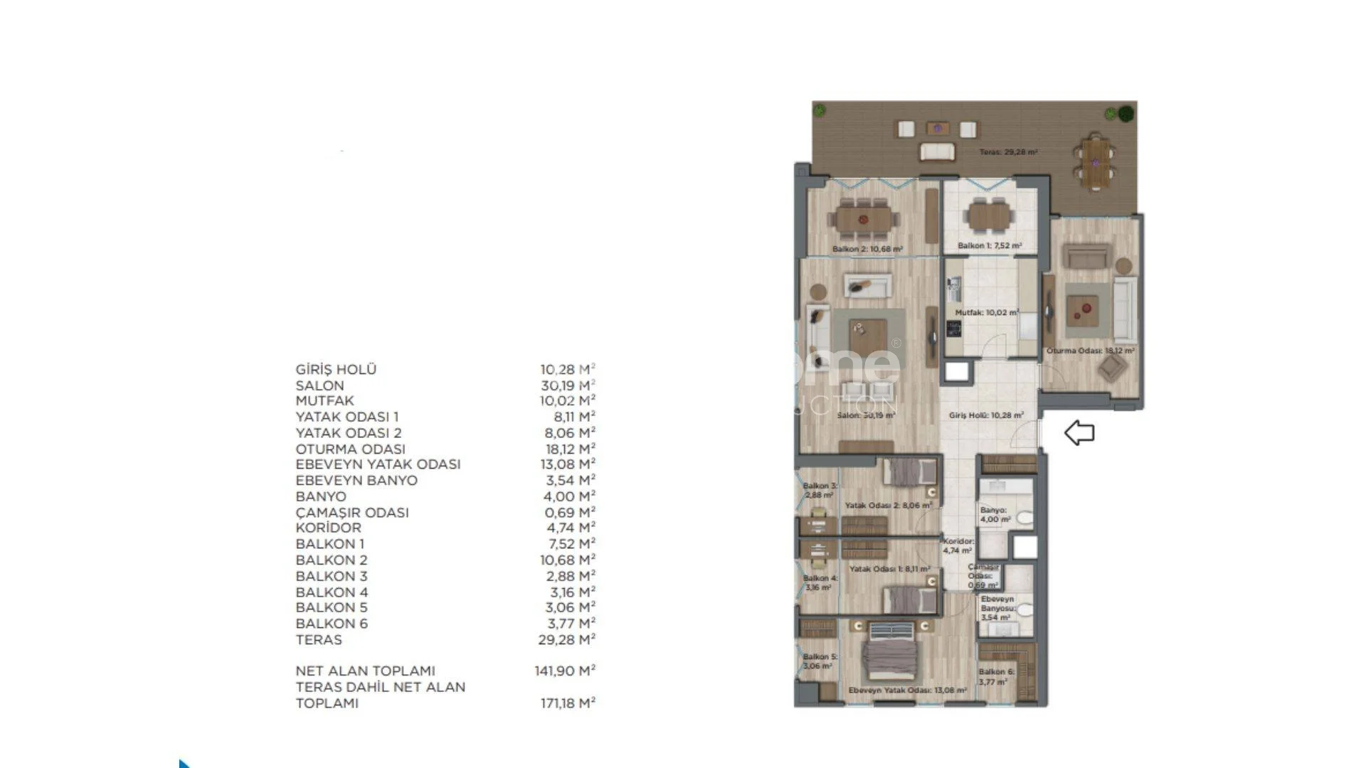 Stylish apartments located in the Esenyurt, Istanbul Plan - 18