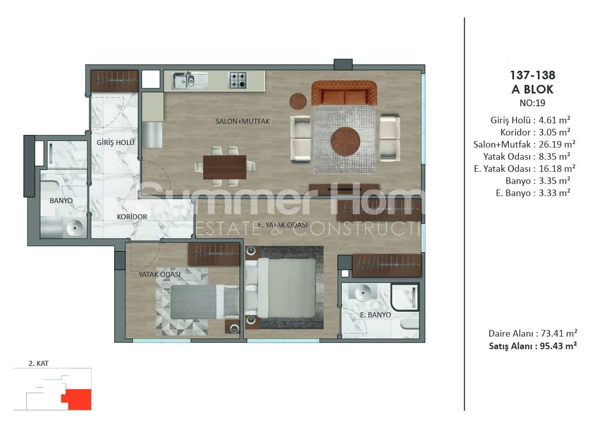 Fabulous apartments situated in Uskudar district of Istanbul Plan - 35