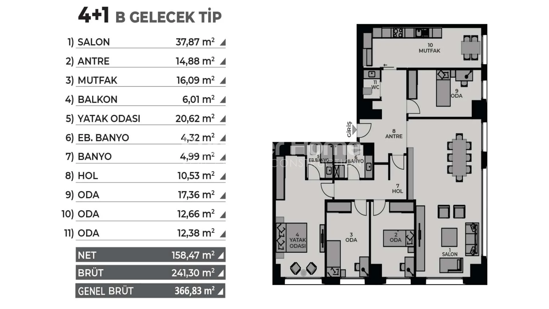 Contemporary Apartments for Sale in Fekirtepe, Kadikoy Plan - 15