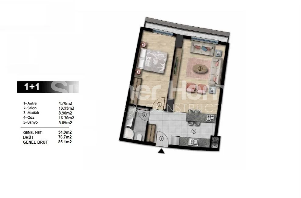 Modern apartments located in Gaziosmanpasa, Istanbul Plan - 27