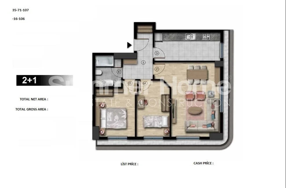 Modern apartments located in Gaziosmanpasa, Istanbul Plan - 36