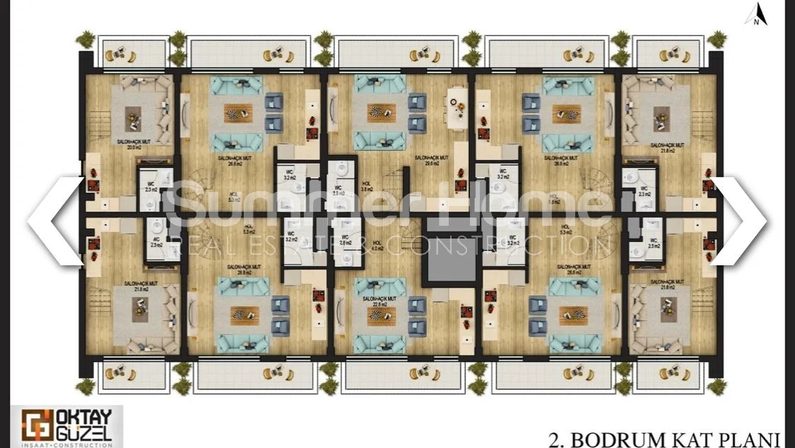 Neatly designed apartments for sale in Antalya  Plan - 16