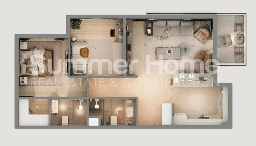 Modern, Chic Apartments For Sale Altintas Plan - 19