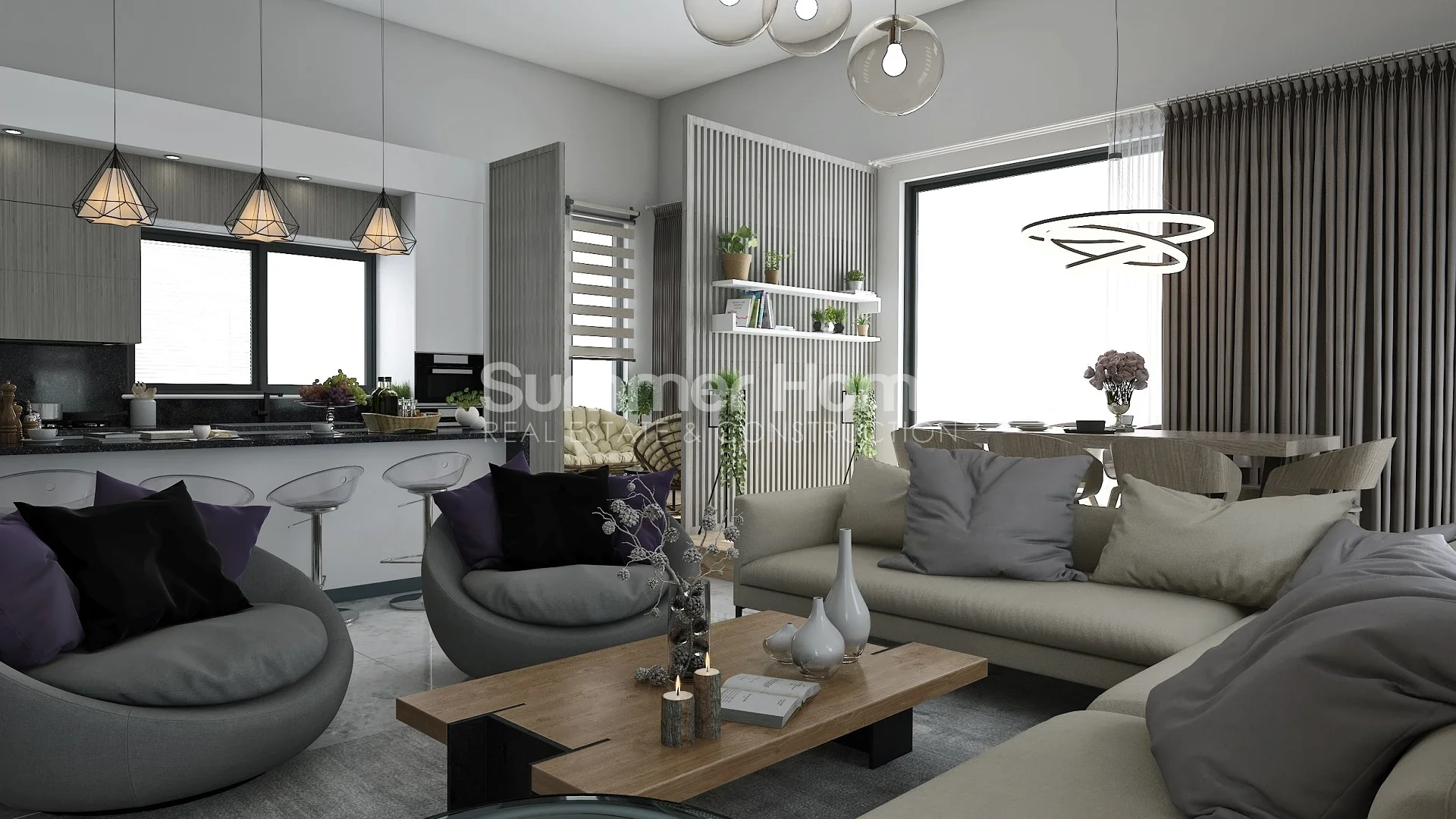 Modern Villas & Apartments in Gorgeous Altintas Interior - 17