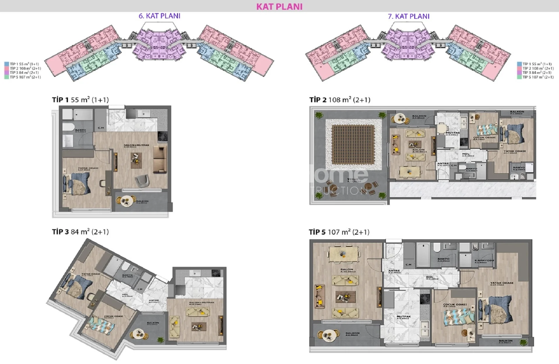 Modern Affordable Apartments & Villas in Altintas Plan - 26