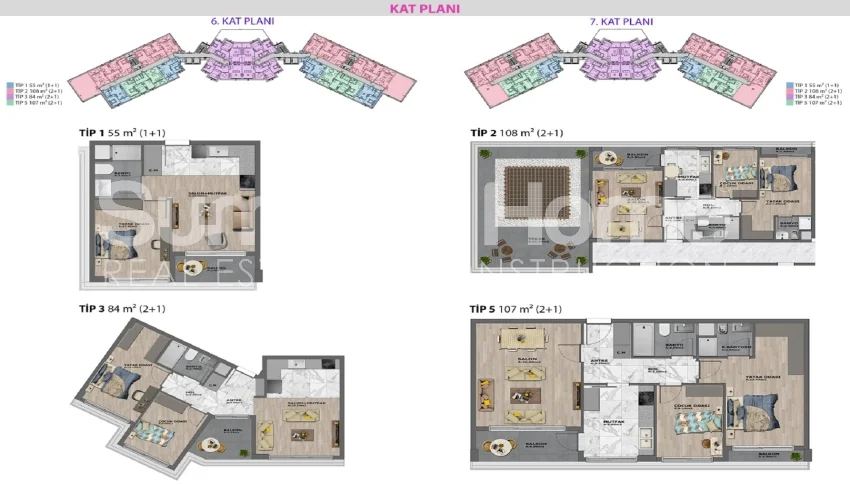 آپارتمان‌ها و ویلاهای مدرن با قیمت مناسب در آلتینتاس  طرح - 26