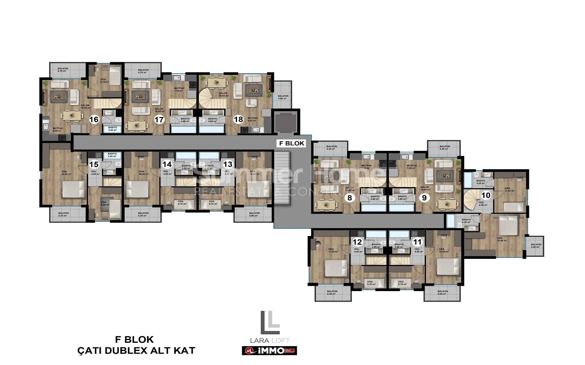 Stylish & Elegant Apartments in Lara, Antalya Plan - 9