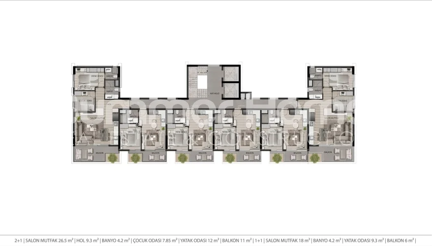 Modern apartments near the airport in Aksu, Antalya Plan - 49