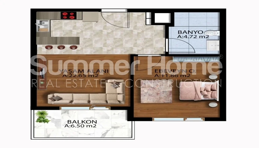 Chic apartments conveniently located in Aksu, Antalya Plan - 19