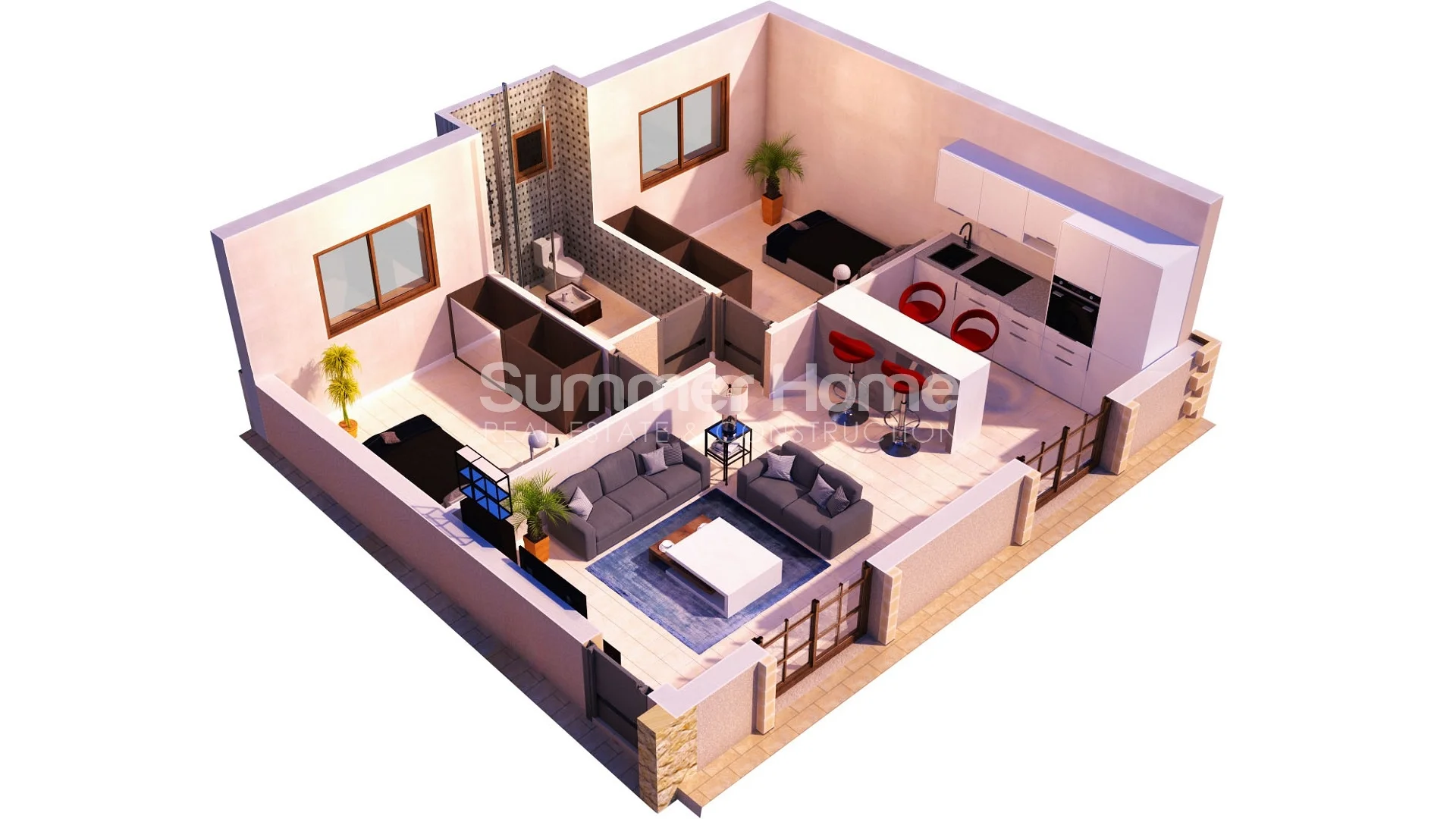 pleasant apartments near Famagusta Plan - 10