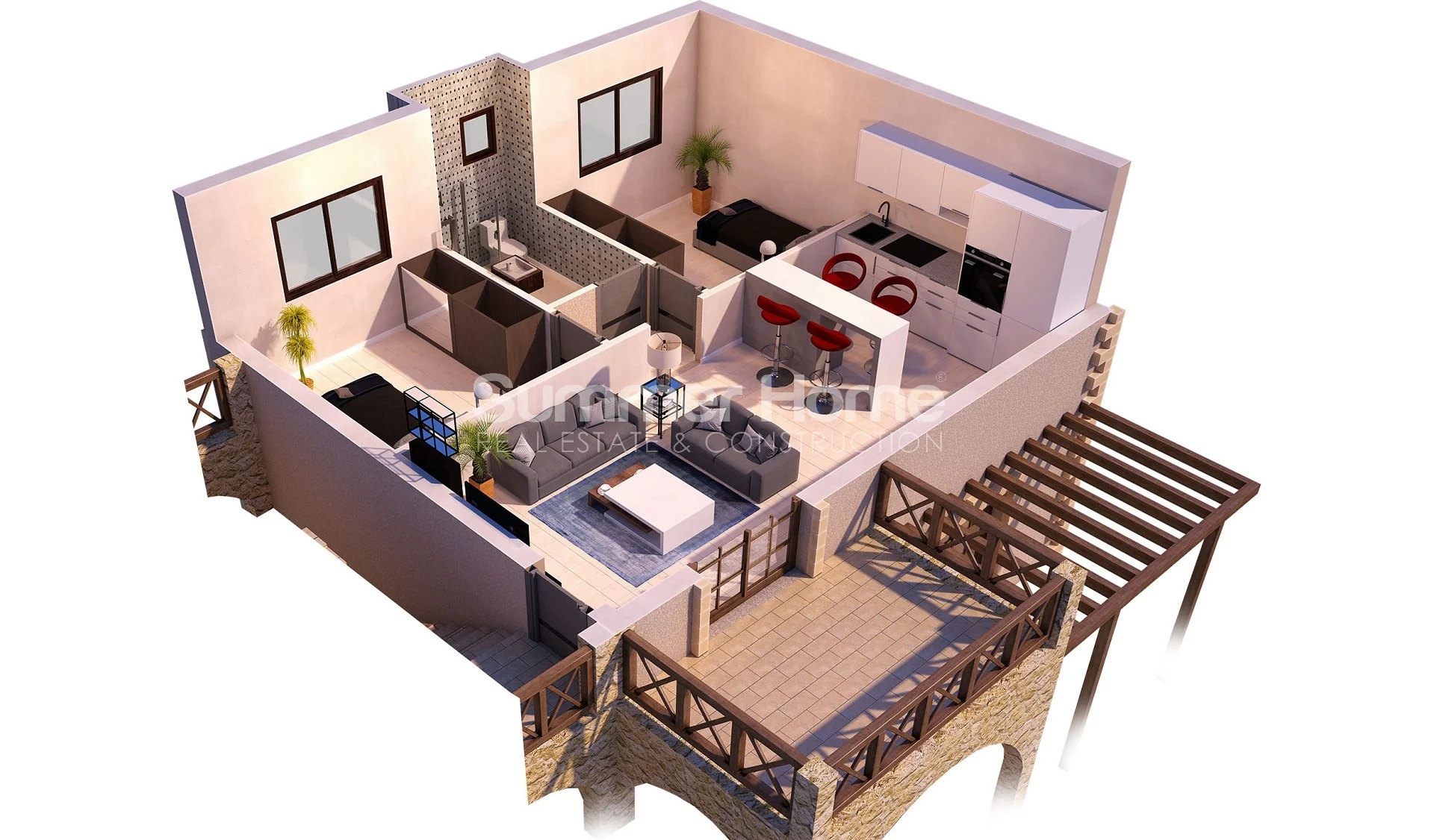 pleasant apartments near Famagusta Plan - 11