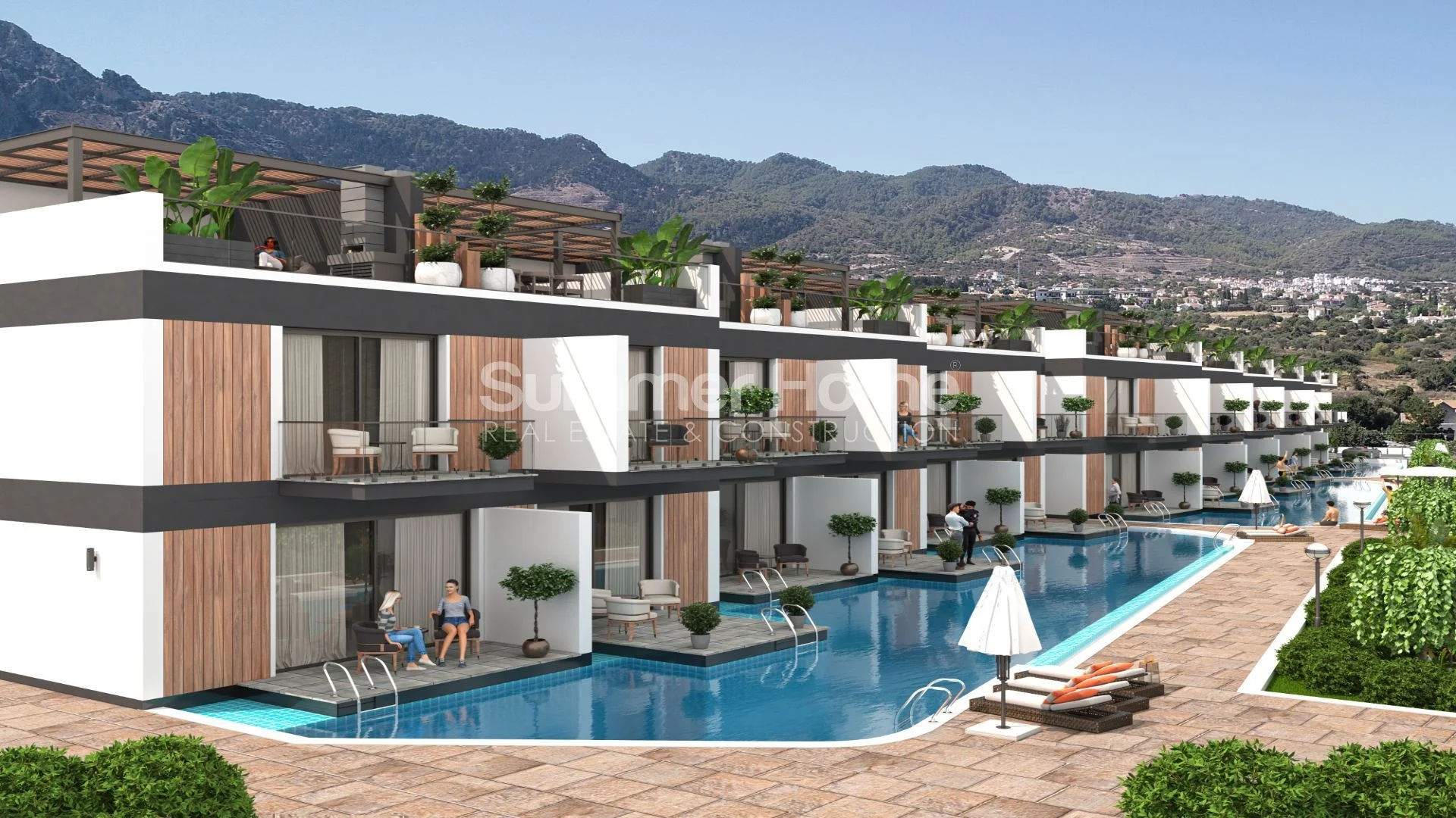 Villas de luxe avec vue sur la mer et la montagne à Kyrenia Général - 3