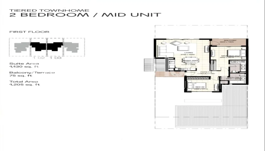 آپارتمان های مدرن نوساز دو خوابه در منطقه آزاد جنوب دبی طرح - 10