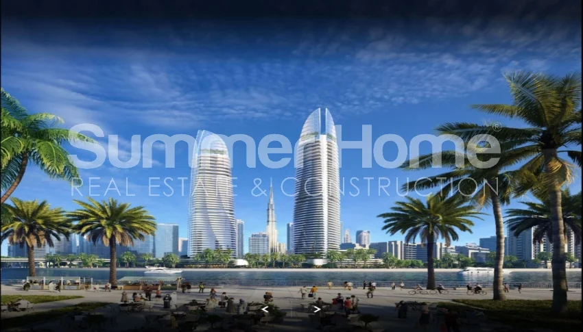 آپارتمان های لوکس با چشم انداز کانال در خلیج تجاری دبی