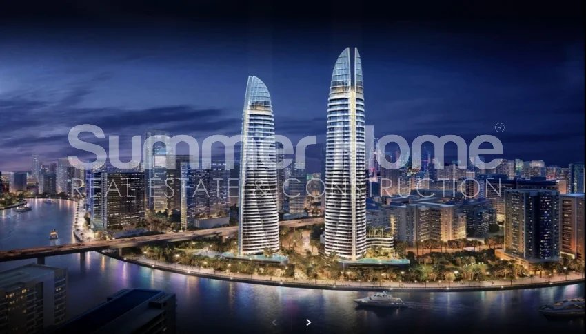 آپارتمان های لوکس با چشم انداز کانال در خلیج تجاری دبی