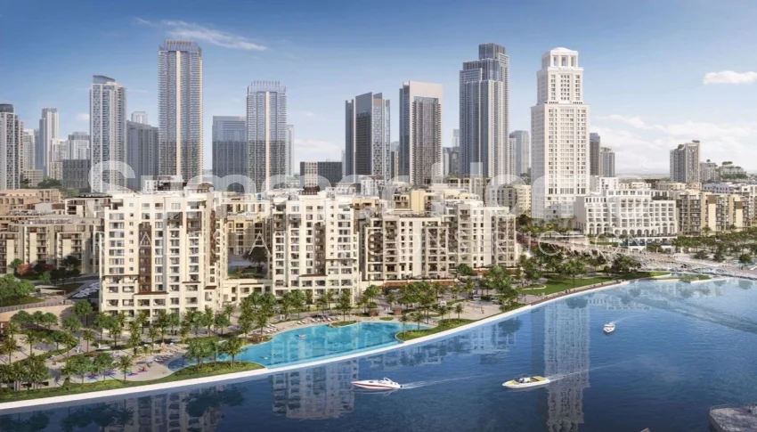 Видовые апартаменты в районе Дубай Крик Харбор, Дубай
