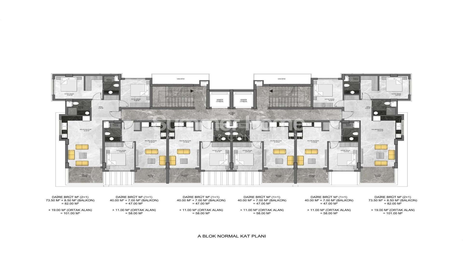 For sale Apartment Alanya Avsallar Plan - 51