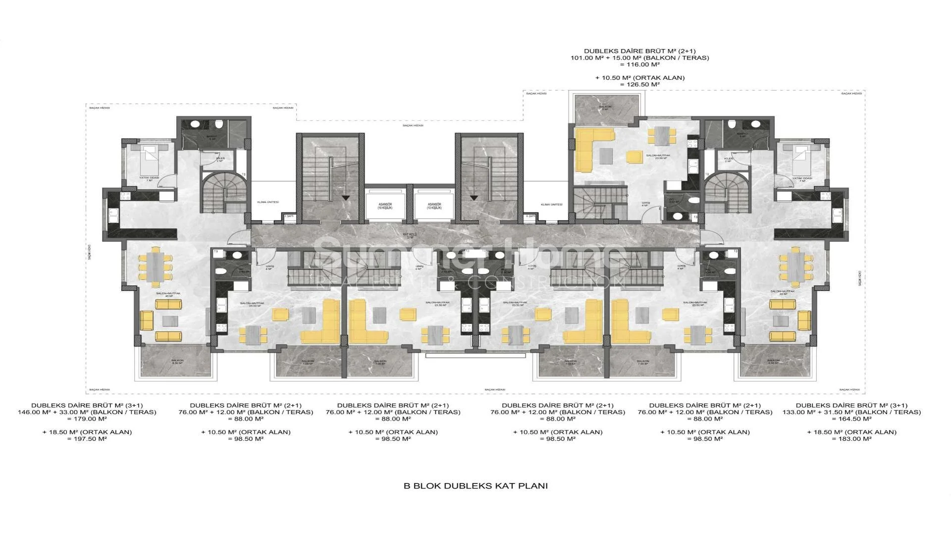 For sale Apartment Alanya Avsallar Plan - 56